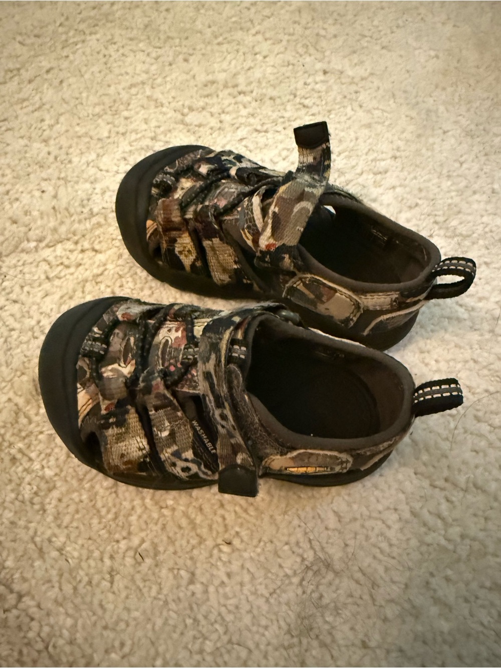 Keen Newport Toddler Waterproof Sandal size 7 Animal Camo Beach Shoe Washable